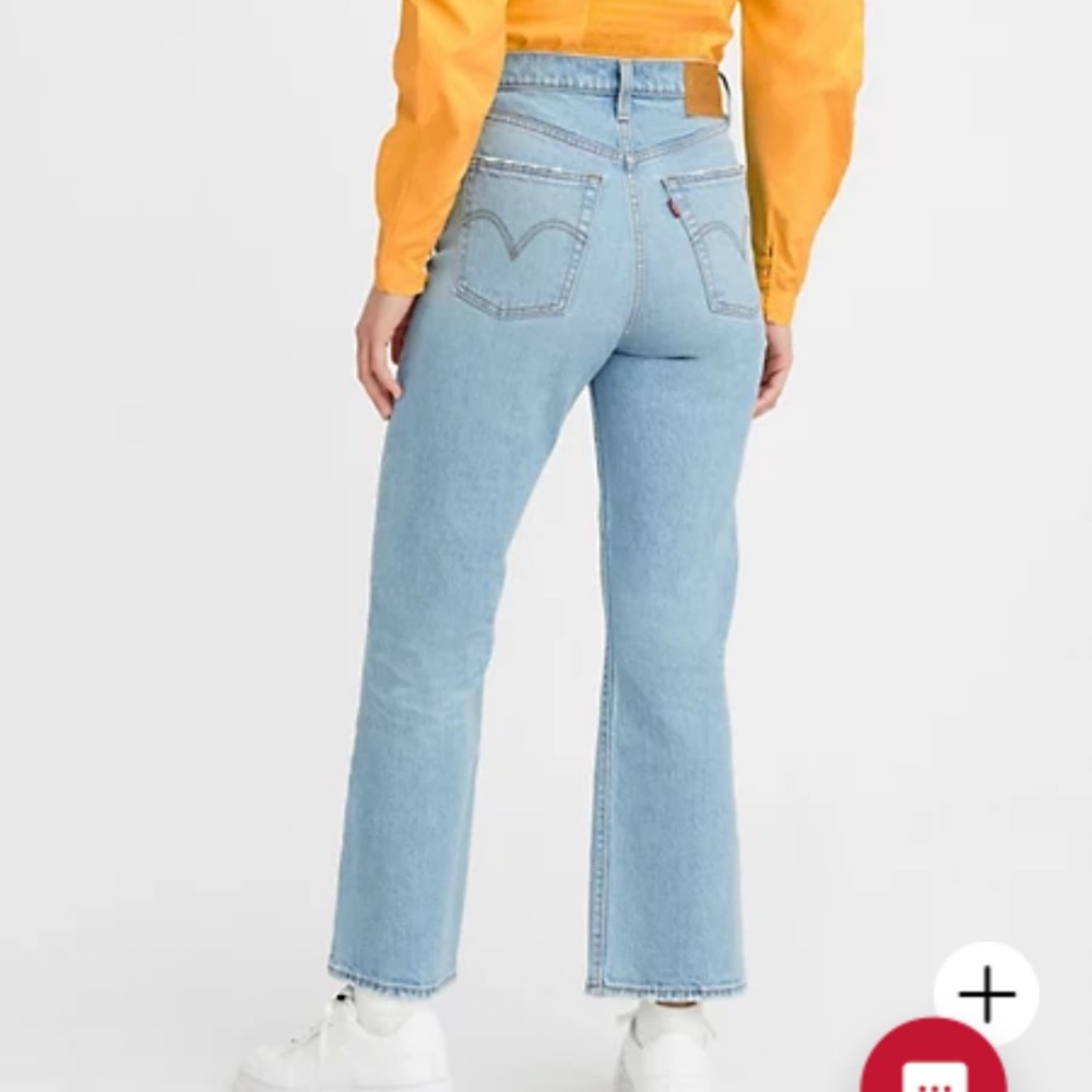 Levi’s Straight Leg Ribcage Ankle denim jeans light wash